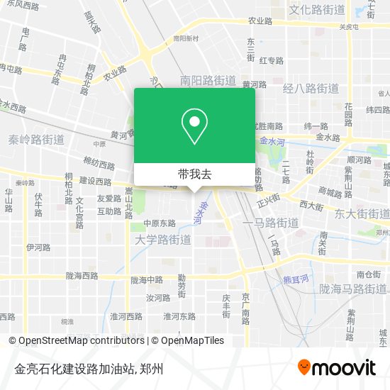 金亮石化建设路加油站地图