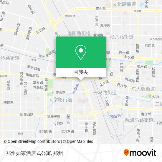 郑州如家酒店式公寓地图