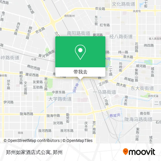 郑州如家酒店式公寓地图