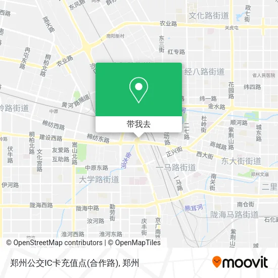 郑州公交IC卡充值点(合作路)地图