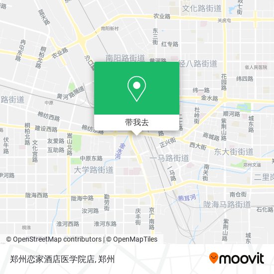 郑州恋家酒店医学院店地图