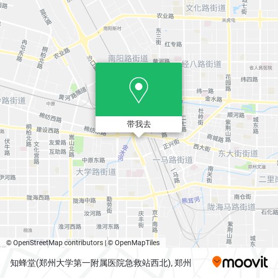 知蜂堂(郑州大学第一附属医院急救站西北)地图