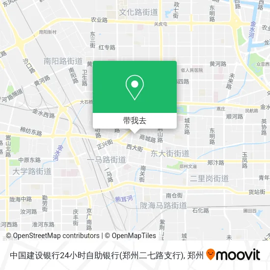 中国建设银行24小时自助银行(郑州二七路支行)地图