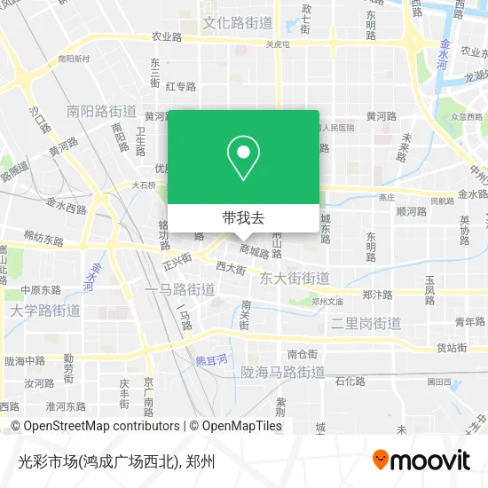 光彩市场(鸿成广场西北)地图