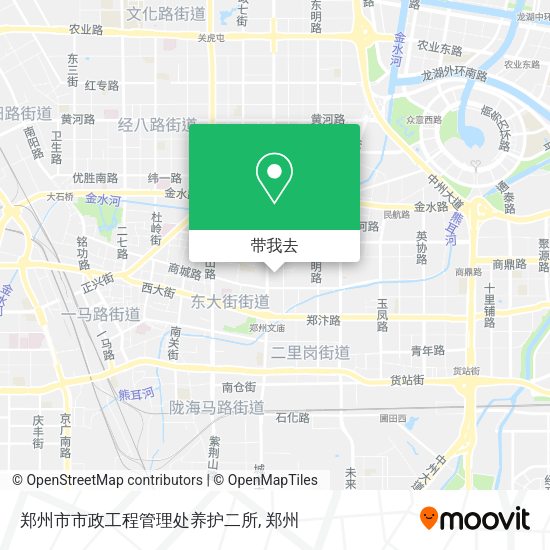 郑州市市政工程管理处养护二所地图