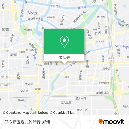 郑东新区逸龙轮胎行地图