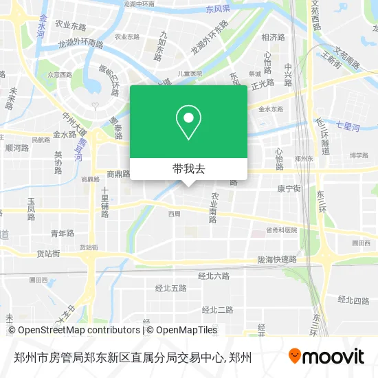 郑州市房管局郑东新区直属分局交易中心地图