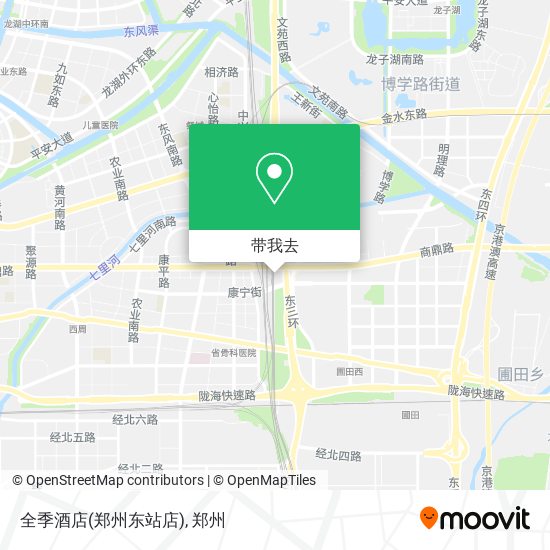 全季酒店(郑州东站店)地图