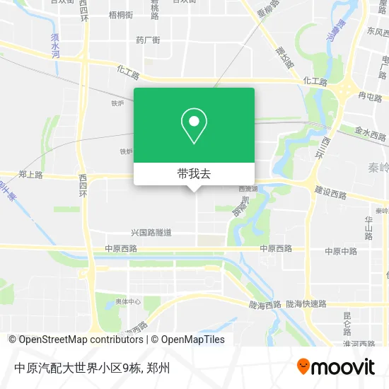中原汽配大世界小区9栋地图