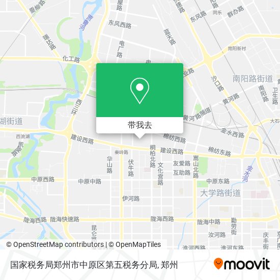 国家税务局郑州市中原区第五税务分局地图