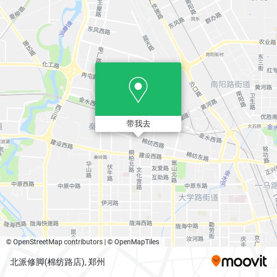 北派修脚(棉纺路店)地图