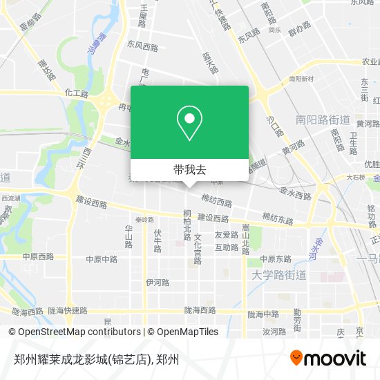 郑州耀莱成龙影城(锦艺店)地图