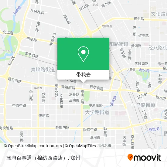 旅游百事通（棉纺西路店）地图