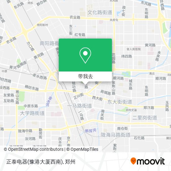 正泰电器(豫港大厦西南)地图