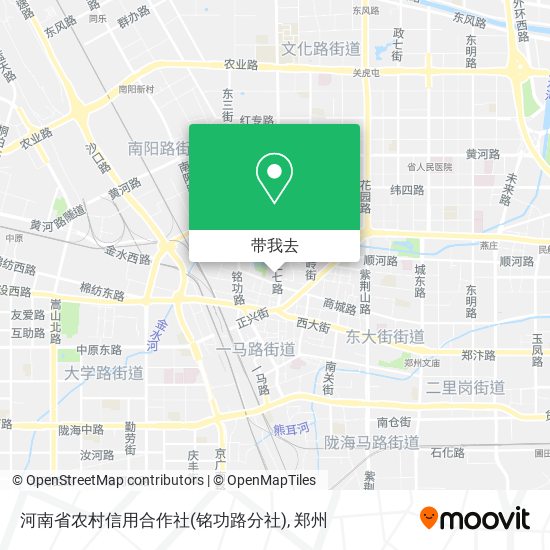 河南省农村信用合作社(铭功路分社)地图