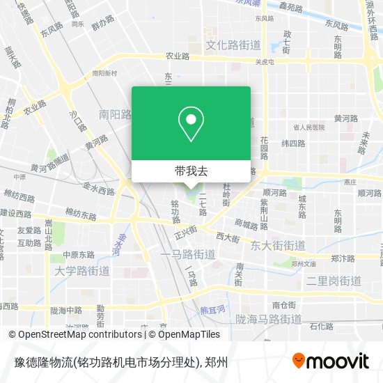 豫德隆物流(铭功路机电市场分理处)地图