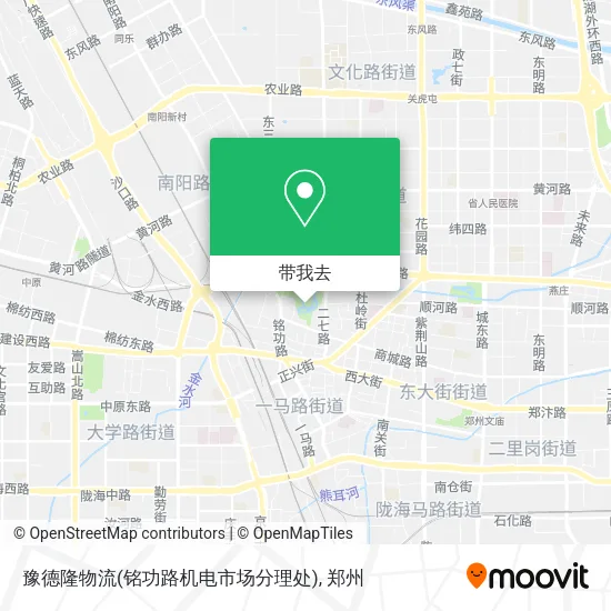 豫德隆物流(铭功路机电市场分理处)地图