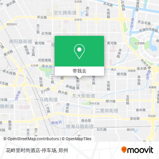 花畔里时尚酒店-停车场地图