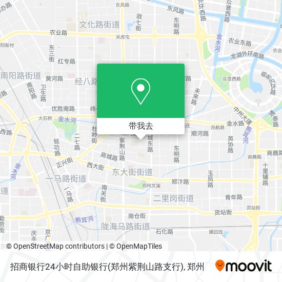 招商银行24小时自助银行(郑州紫荆山路支行)地图