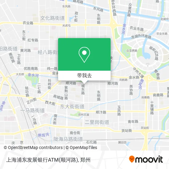 上海浦东发展银行ATM(顺河路)地图