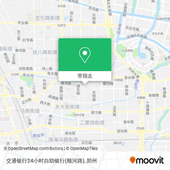 交通银行24小时自助银行(顺河路)地图