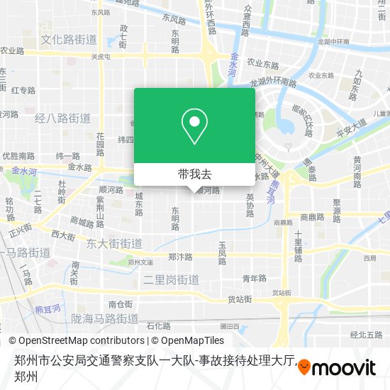 郑州市公安局交通警察支队一大队-事故接待处理大厅地图