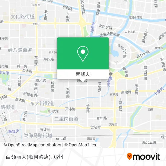 白领丽人(顺河路店)地图