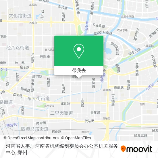 河南省人事厅河南省机构编制委员会办公室机关服务中心地图