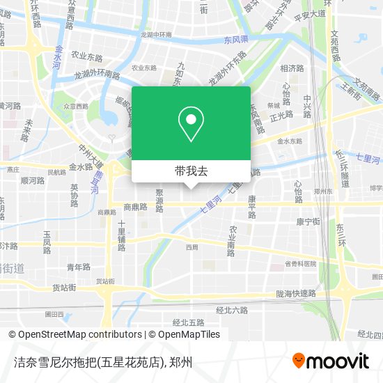 洁奈雪尼尔拖把(五星花苑店)地图