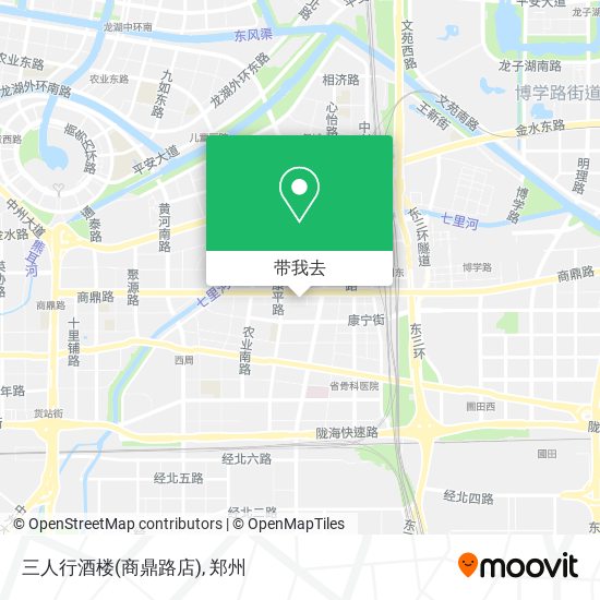 三人行酒楼(商鼎路店)地图