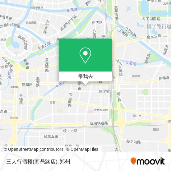三人行酒楼(商鼎路店)地图