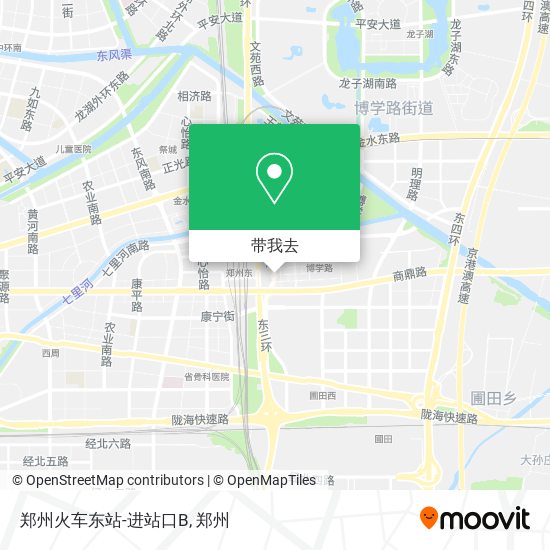 郑州火车东站-进站口B地图