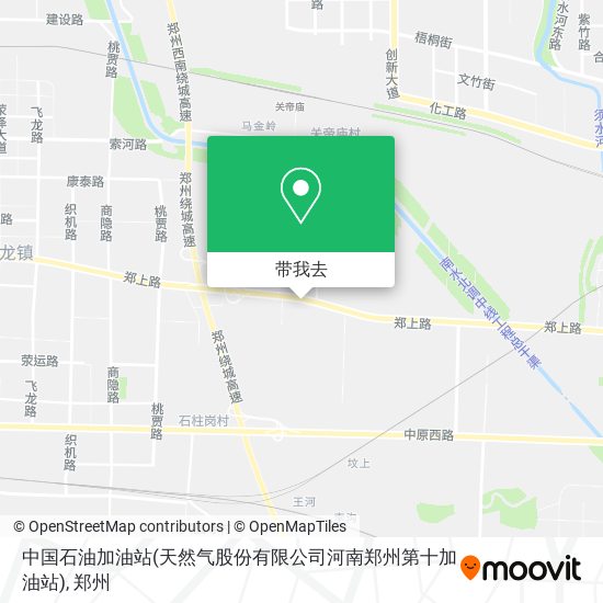 中国石油加油站(天然气股份有限公司河南郑州第十加油站)地图