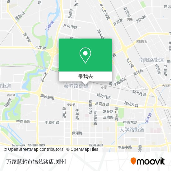 万家慧超市锦艺路店地图