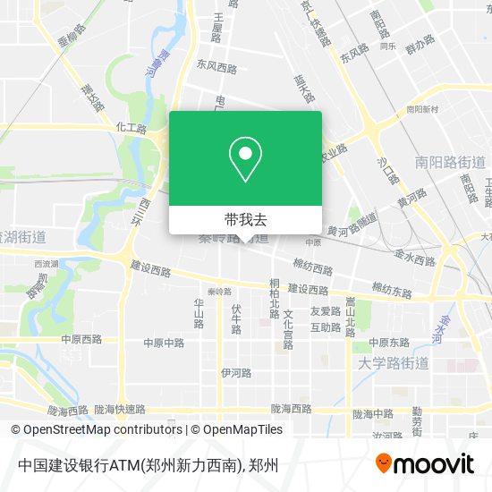 中国建设银行ATM(郑州新力西南)地图