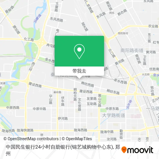 中国民生银行24小时自助银行(锦艺城购物中心东)地图