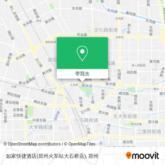 如家快捷酒店(郑州火车站大石桥店)地图