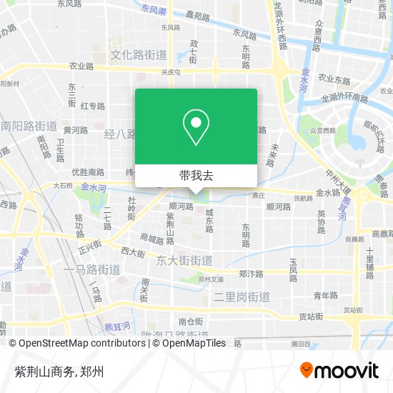 紫荆山商务地图