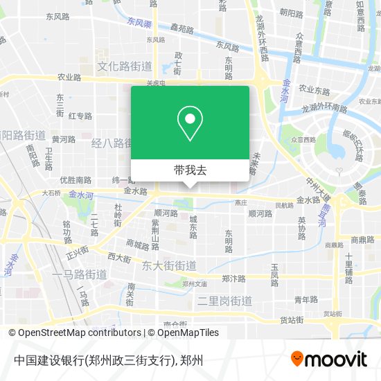 中国建设银行(郑州政三街支行)地图