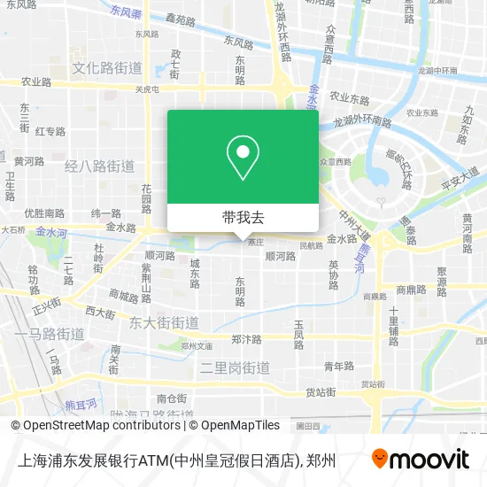上海浦东发展银行ATM(中州皇冠假日酒店)地图