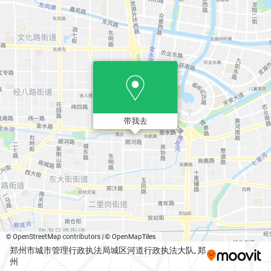 郑州市城市管理行政执法局城区河道行政执法大队地图