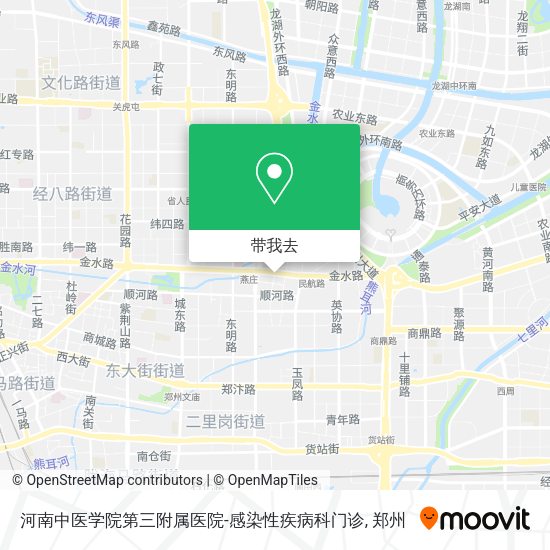 河南中医学院第三附属医院-感染性疾病科门诊地图