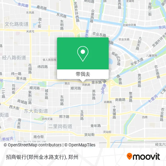 招商银行(郑州金水路支行)地图
