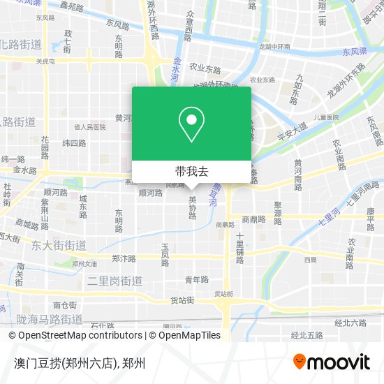 澳门豆捞(郑州六店)地图