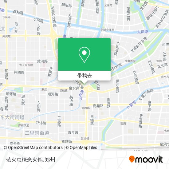 萤火虫概念火锅地图