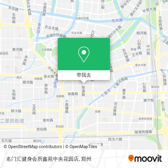 名门汇健身会所鑫苑中央花园店地图