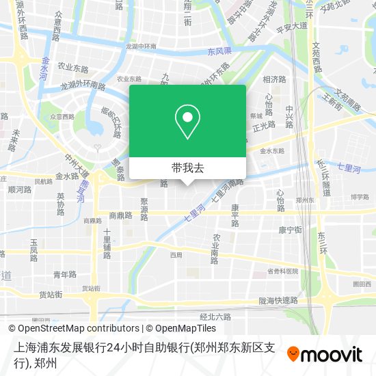 上海浦东发展银行24小时自助银行(郑州郑东新区支行)地图