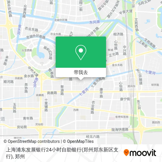 上海浦东发展银行24小时自助银行(郑州郑东新区支行)地图