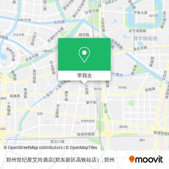 郑州世纪星艾尚酒店地图