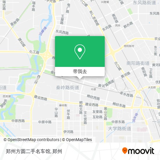 郑州方圆二手名车馆地图